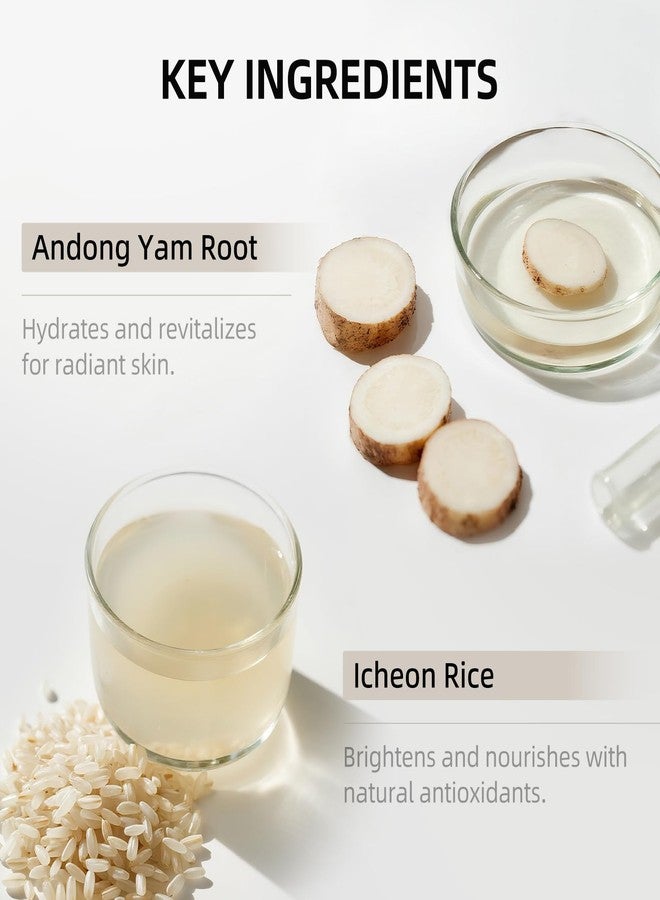 DEEOM Real Yam Brightening Cleanser, Gentle Foaming Face Wash for Sensitive Skin with Rice Water, Hydrating & Deep Pore Cleansing, Korean Skincare, 6.76 oz - Image 3